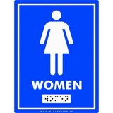 Placute wc toaleta femei WOMEN pentru nevazatori